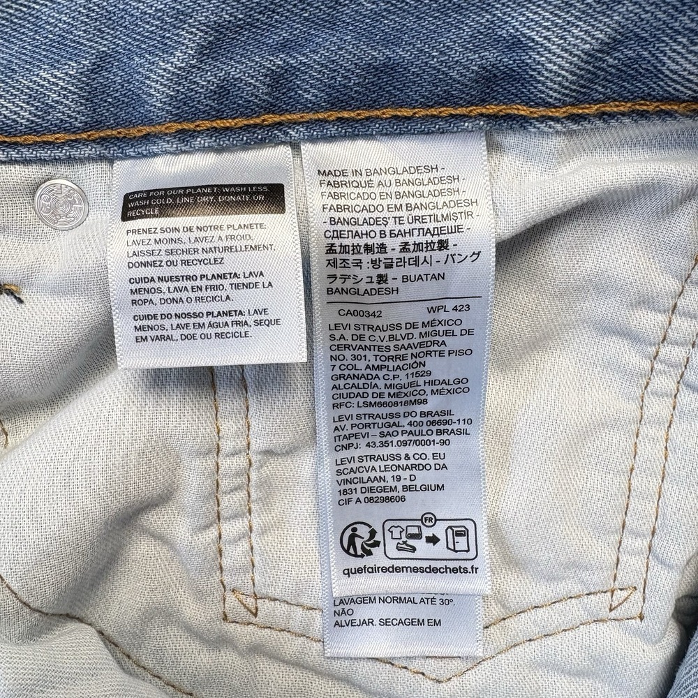 Levis 550 Relaxed Fit Tapered Leg Medium Wash Blue Jeans Mens 34x32 100 Cotton - Picture 10 of 12